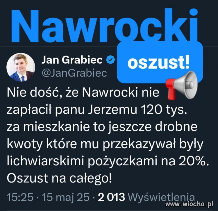 A teraz przekazał ukradzione mieszkanie jako darowiznę,