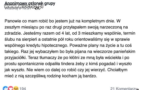 Sav ma problem z Olą.  