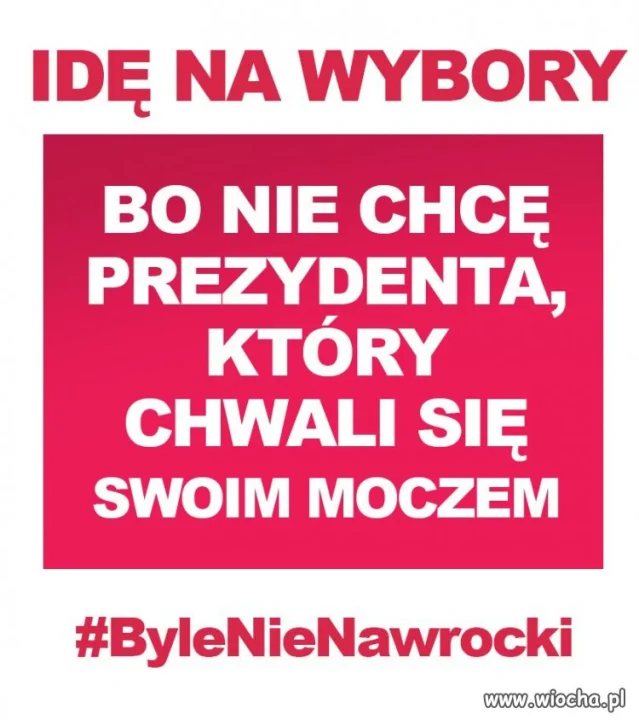Wybierzmy prezydenta, który nie przyniesie Polsce wstydu !