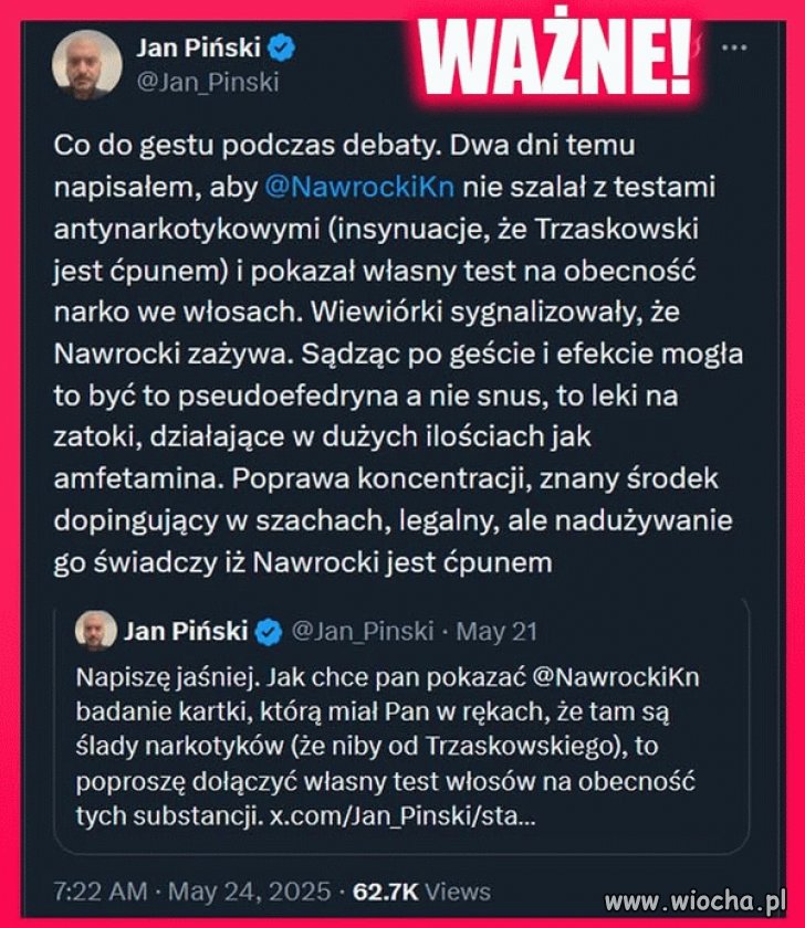 Ćpun powinien trafić na odwyk