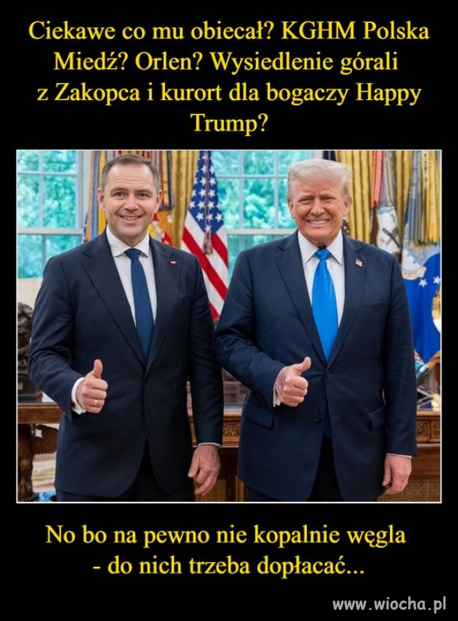 PiS kupił Nawrockiemu zdjęcie z Trumpem 