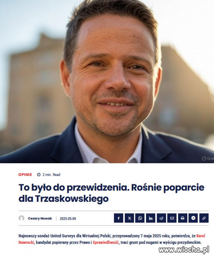 Spadek poparcia Nawrockiego nie jest przypadkowy.