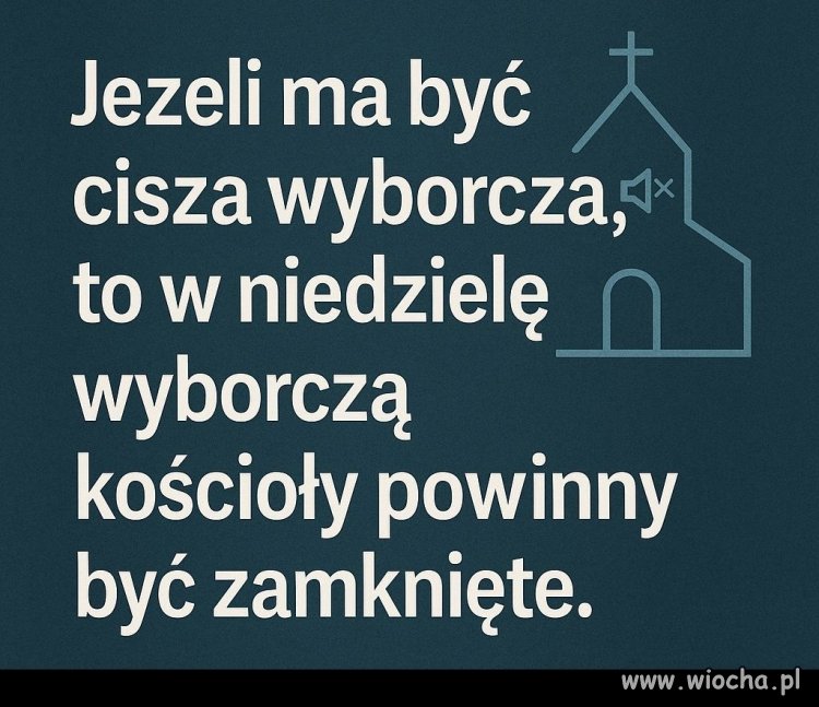 Jak ma być cisza, to ma być wszędzie !