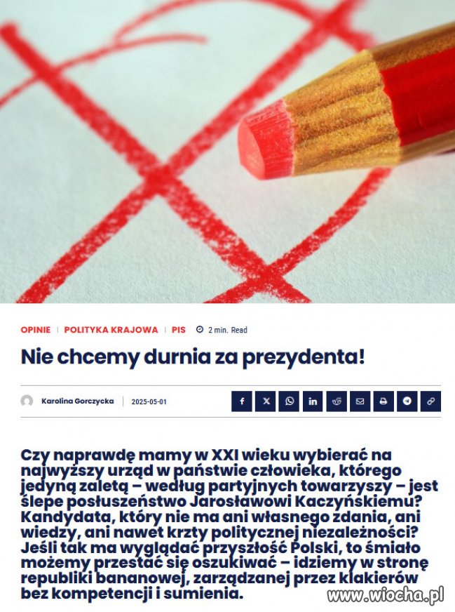 Polska i Polacy zasługuje na coś lepszego niż Nawrocki!
