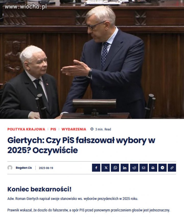 Czy PiS fałszował wybory w 2025? Oczywiście!