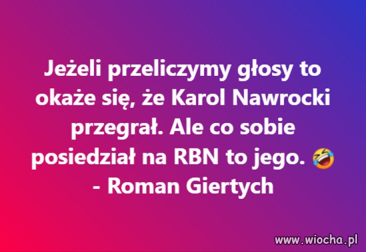 On powinien siedzieć w więzieniu a nie w RBN !