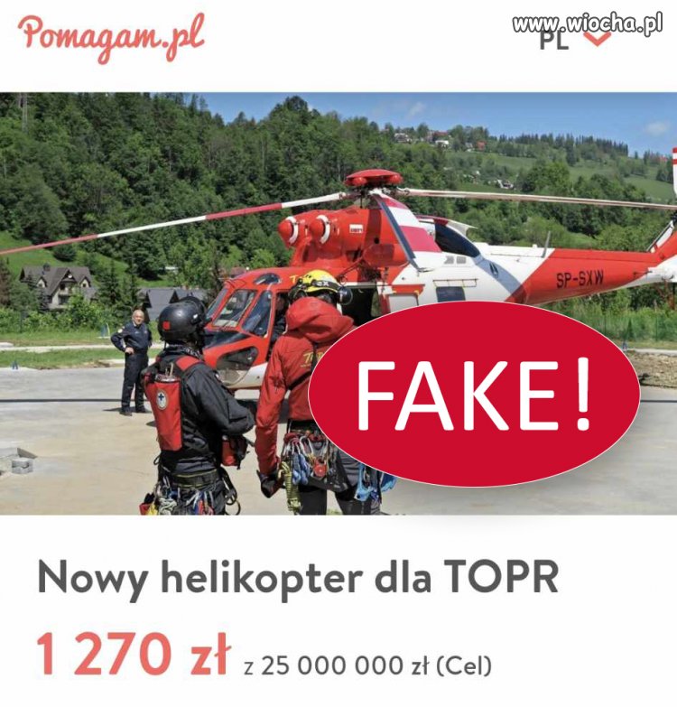Uwaga, NIE WPŁACAJCIE na tę zbiórkę 