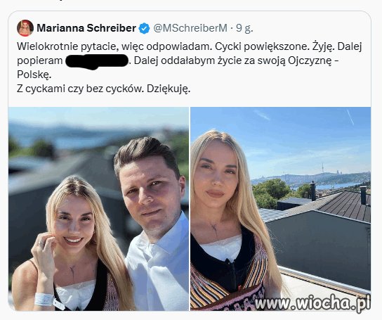 Patriotka całą "gembą"