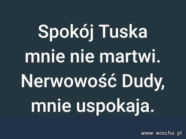 Bądźcie spokojni.