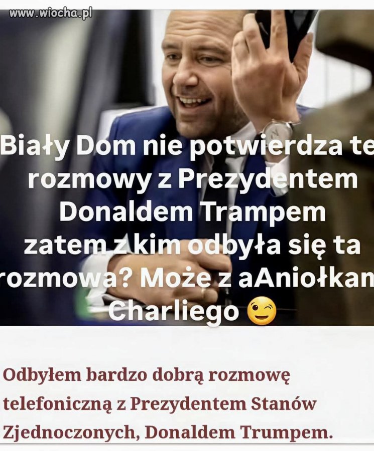 To z kim on w końcu rozmawiał ?