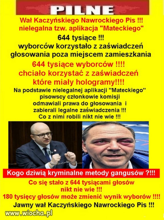 Powtórzyć wybory. Żeby nigdy więcej nie było przekrętów.