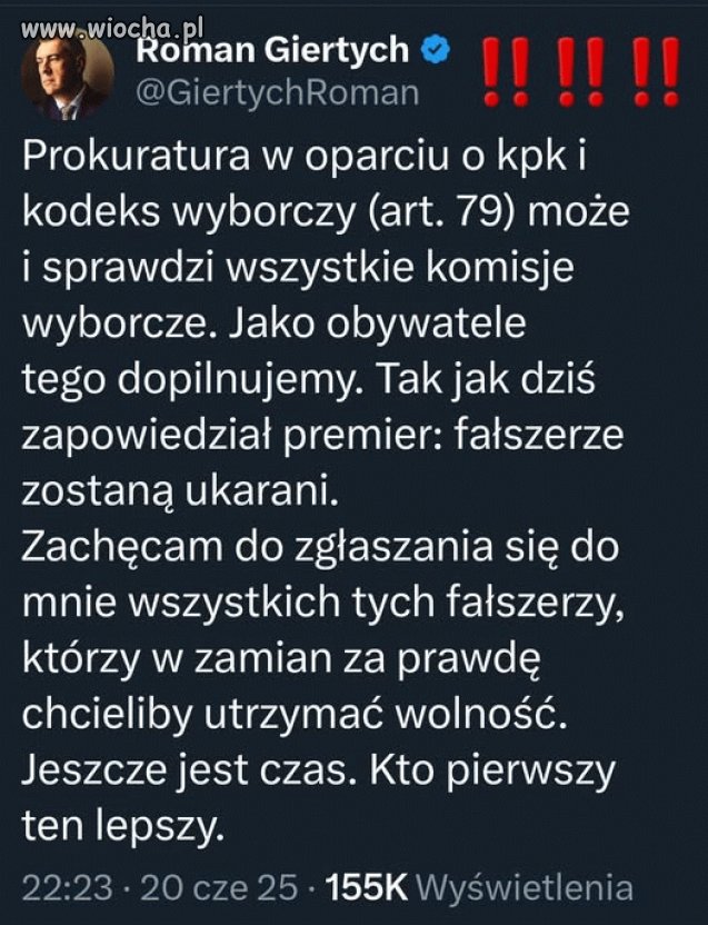 Uczciwy nie mają się czego bać