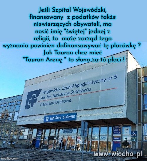 Postać z legendy patronką Szpitala Wojewódzkiego.