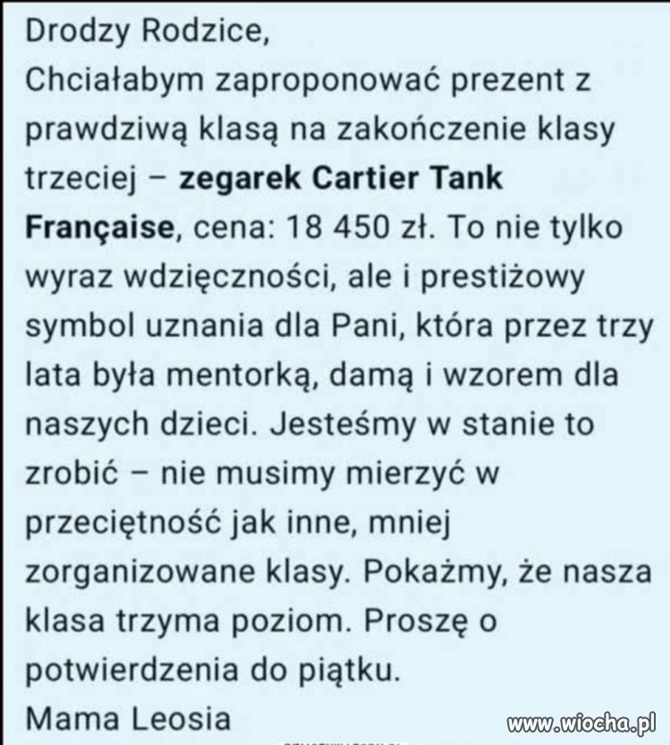 A ja nie daje! To jest ich praca! 