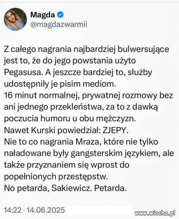 Prawiczki onanizują się nagraniem rozmowy Giertycha z Tuskiem