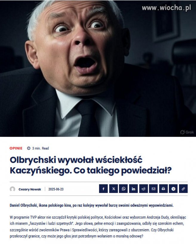 Wypowiedzi Daniela Olbrychskiego wywołały skrajne reakcje.