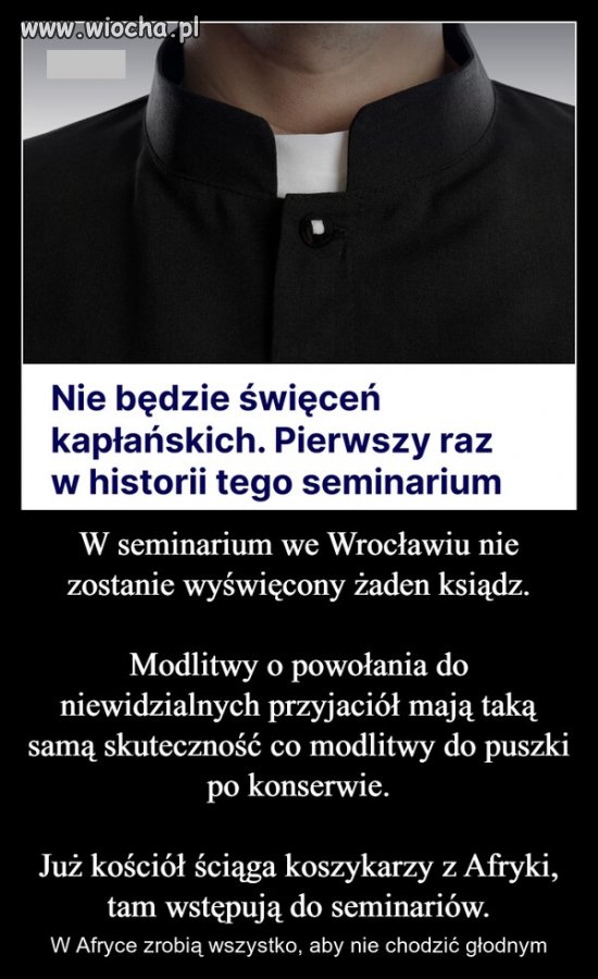 Teraz to kościół naściąga nam imigrantów z Afryki 