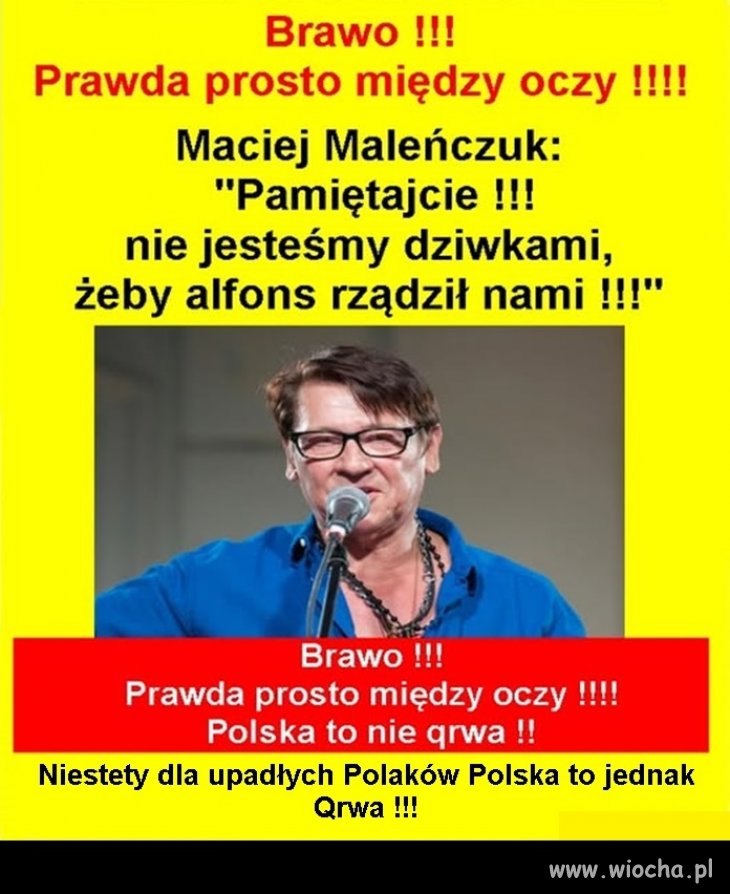 Sęk w tym, że tych ślepców głosujących na PiS, cios między oczy nie rusza!