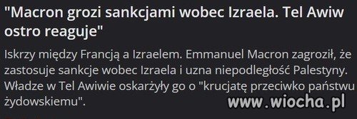 Macron vs Izrael