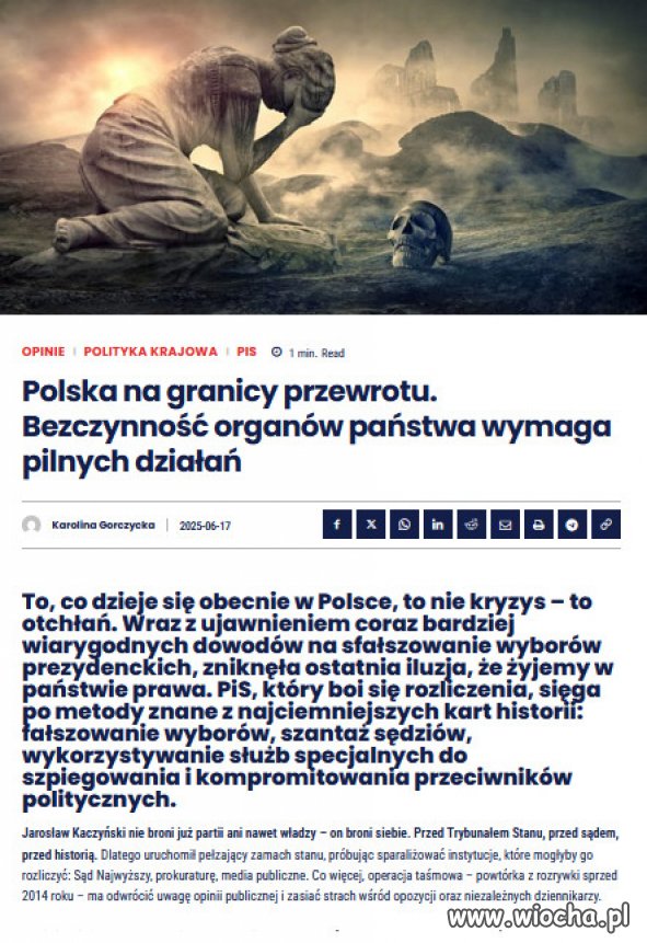 To nie jest już tylko kryzys polityczny. To wojna o kształt państwa. 