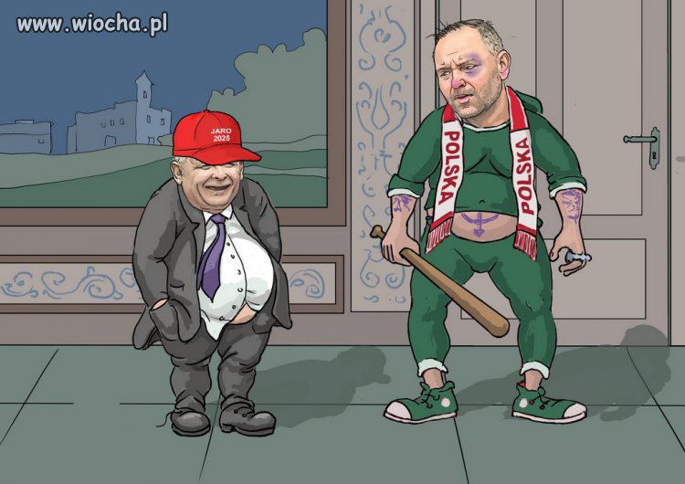 Prezydent z ochroniarzem 