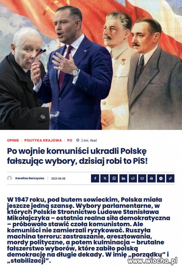Stare stalinowskie metody, wiecznie żywe...