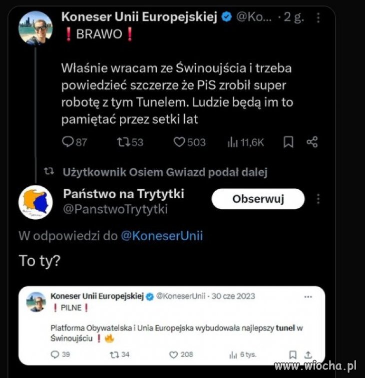 Jak to na starość niektórym szmatom móżdżek się lasuje