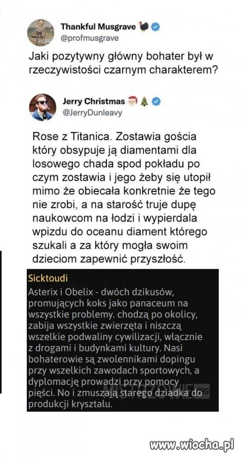 Tak upadają autorytety...
