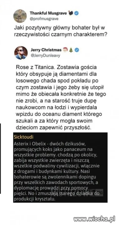 Tak upadają autorytety...