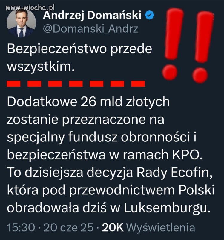 Tak trzymać Panie Ministrze Domański!