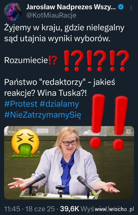 Jeżeli nie będzie ponownego przeliczenia głosów,