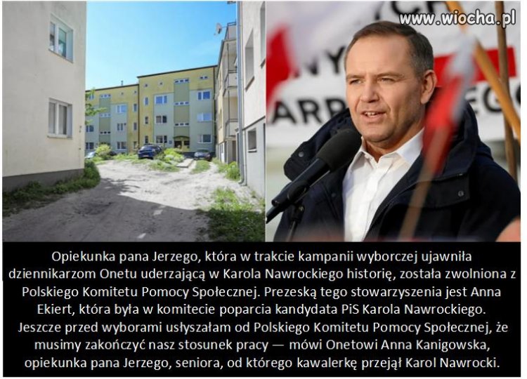 Opiekunka pana Jerzego straciła pracę.