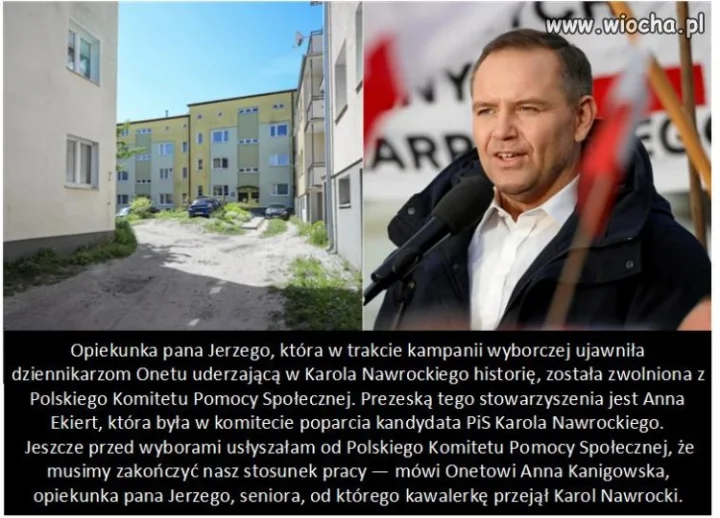 Opiekunka pana Jerzego straciła pracę.