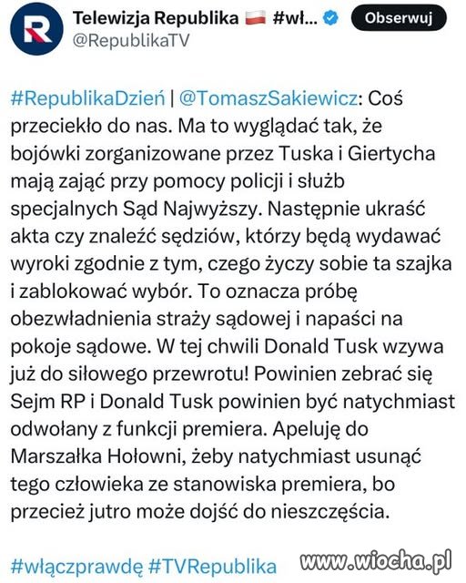 Wy nie powinniście już nadawać