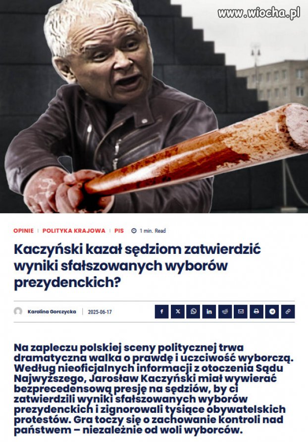 Zniknęła ostatnia iluzja, że żyjemy w państwie prawa.