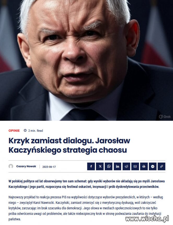 Kaczyński nie jest politykiem, to komunistyczny dyktator!