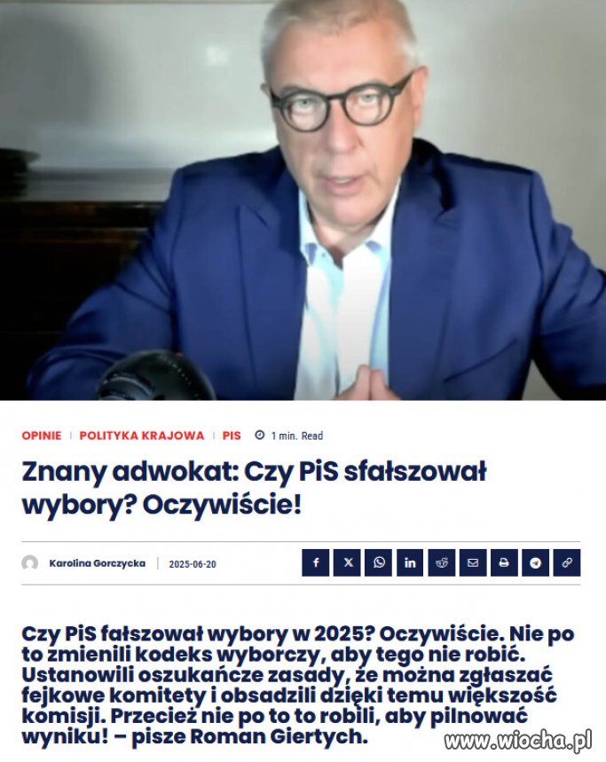 Żadne przekręty wyborcze nie mają prawa się ostać