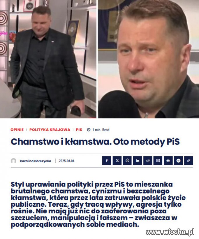 Polska nie potrzebuje więcej chamstwa i kłamstwa PiSu!