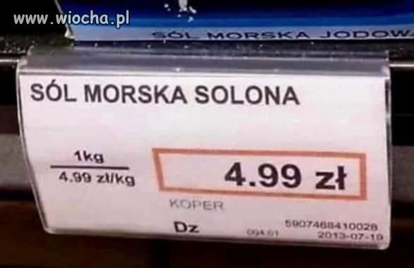Żeby zwiększyć zawartość soli w soli