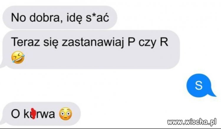 Jedna literka i zaorane 