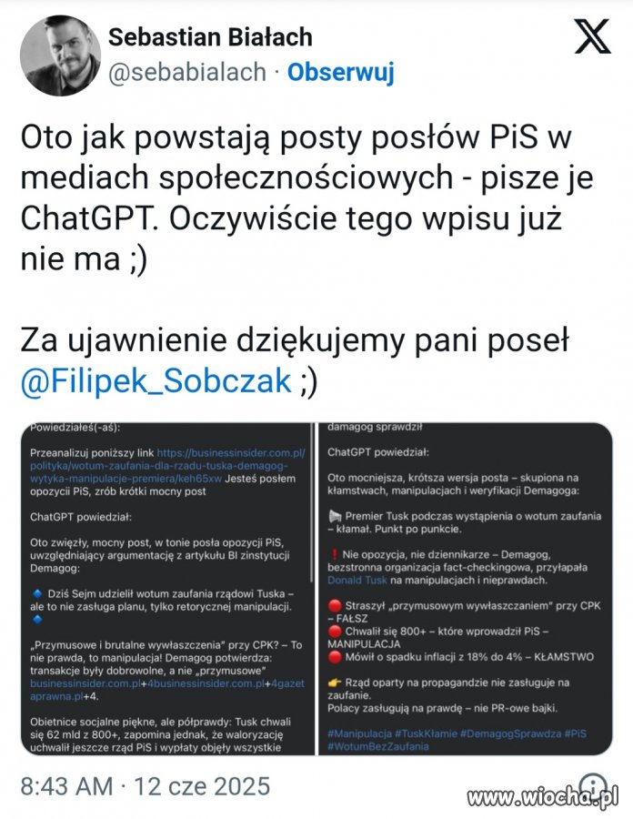 Intelygencja z pis ... trzeba coś  dodać?