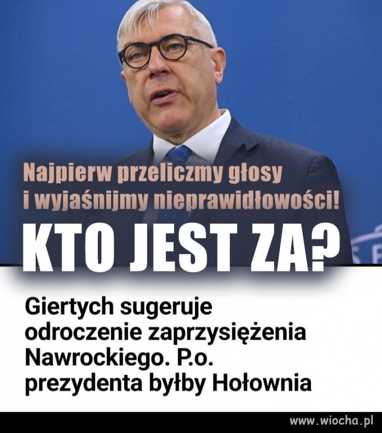 Nie ma innej możliwości , tylko tak możemy uratować demokrację