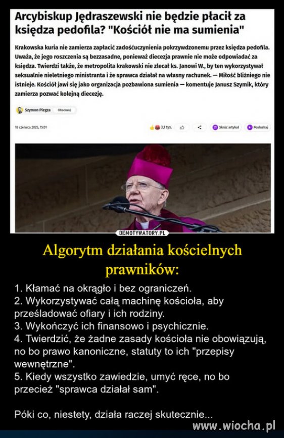 Wypiepszyć KK do Watykanu i tam niech swoje mądrości głoszą !