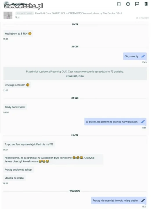 Grażyna targuje się o 2 zł.
