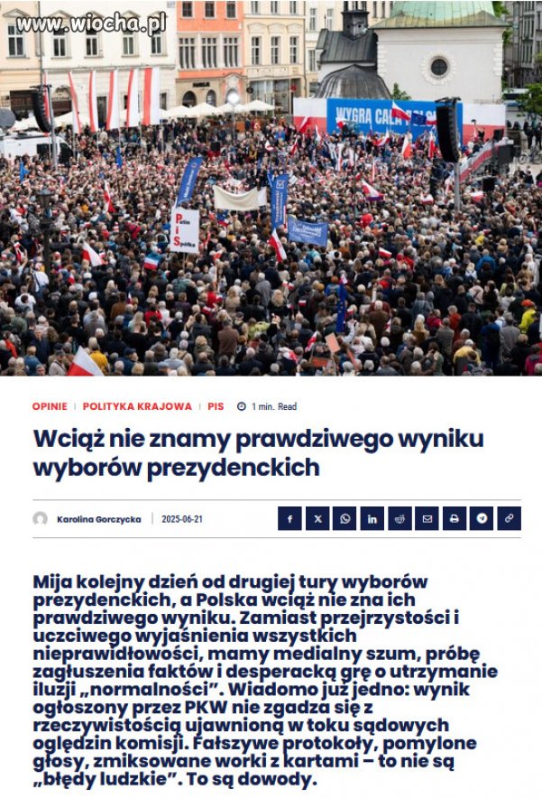 Obóz PiS i jego medialni akolici nie domagają się wyjaśnień.
