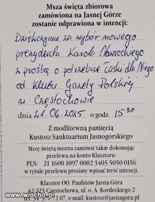 Dla pieniędzy xiądz się modli,