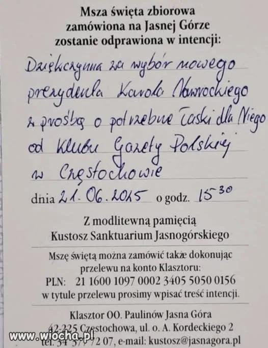 Dla pieniędzy xiądz się modli,