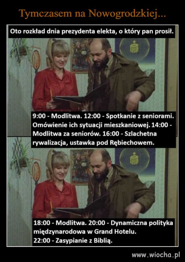 Centrala na Nowogrodzkiej przygotowała nowy rozkład dnia dla Lolka