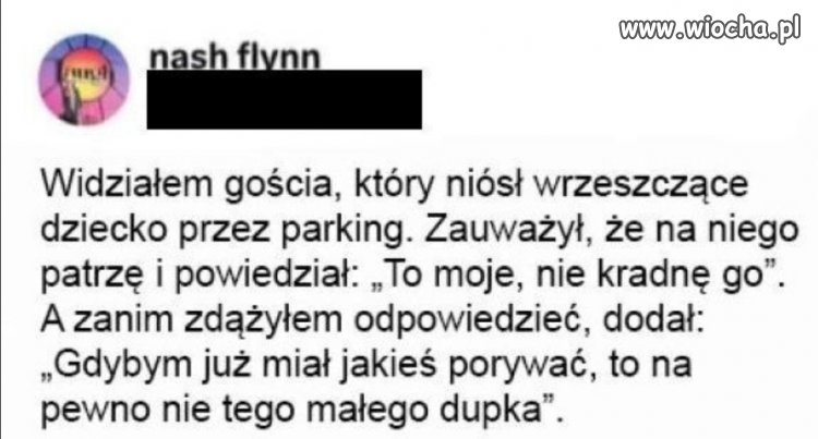 No tak, na bank to jego dziecko 