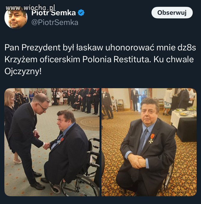 Uhonorowany...